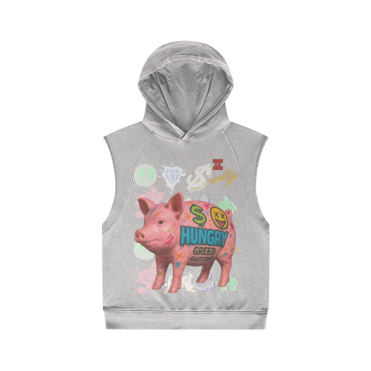 #L8NC Pork Shoe Cut Off Hoodie