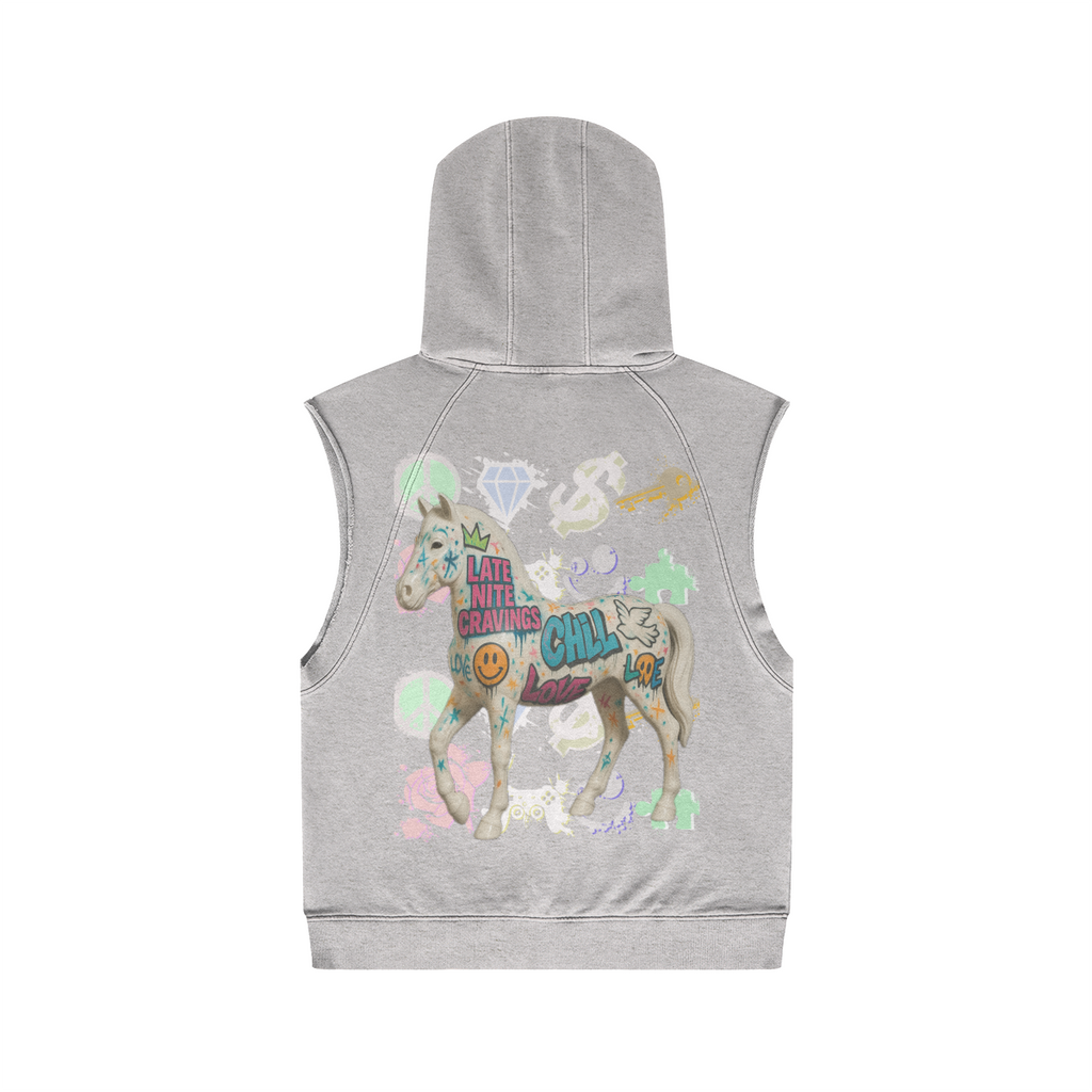 #L8NC Pork Shoe Cut Off Hoodie