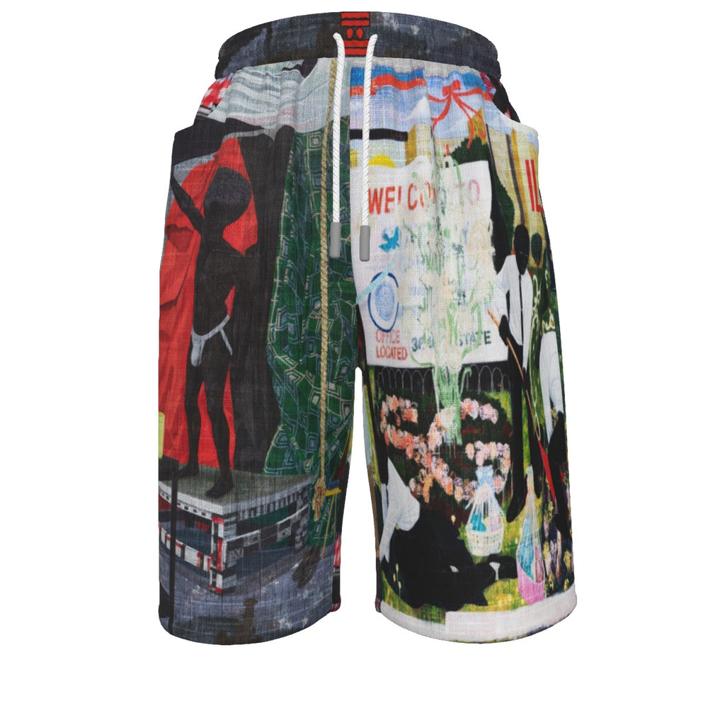 #L8NC - The Black Classics | Men’s Black Art | Graphic Relaxed Fit Shorts