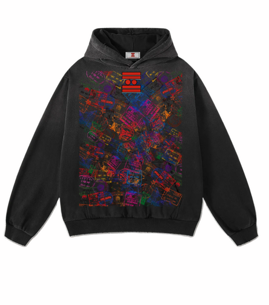 #L8NC - Passport Stamped Tour Merch Hoodie