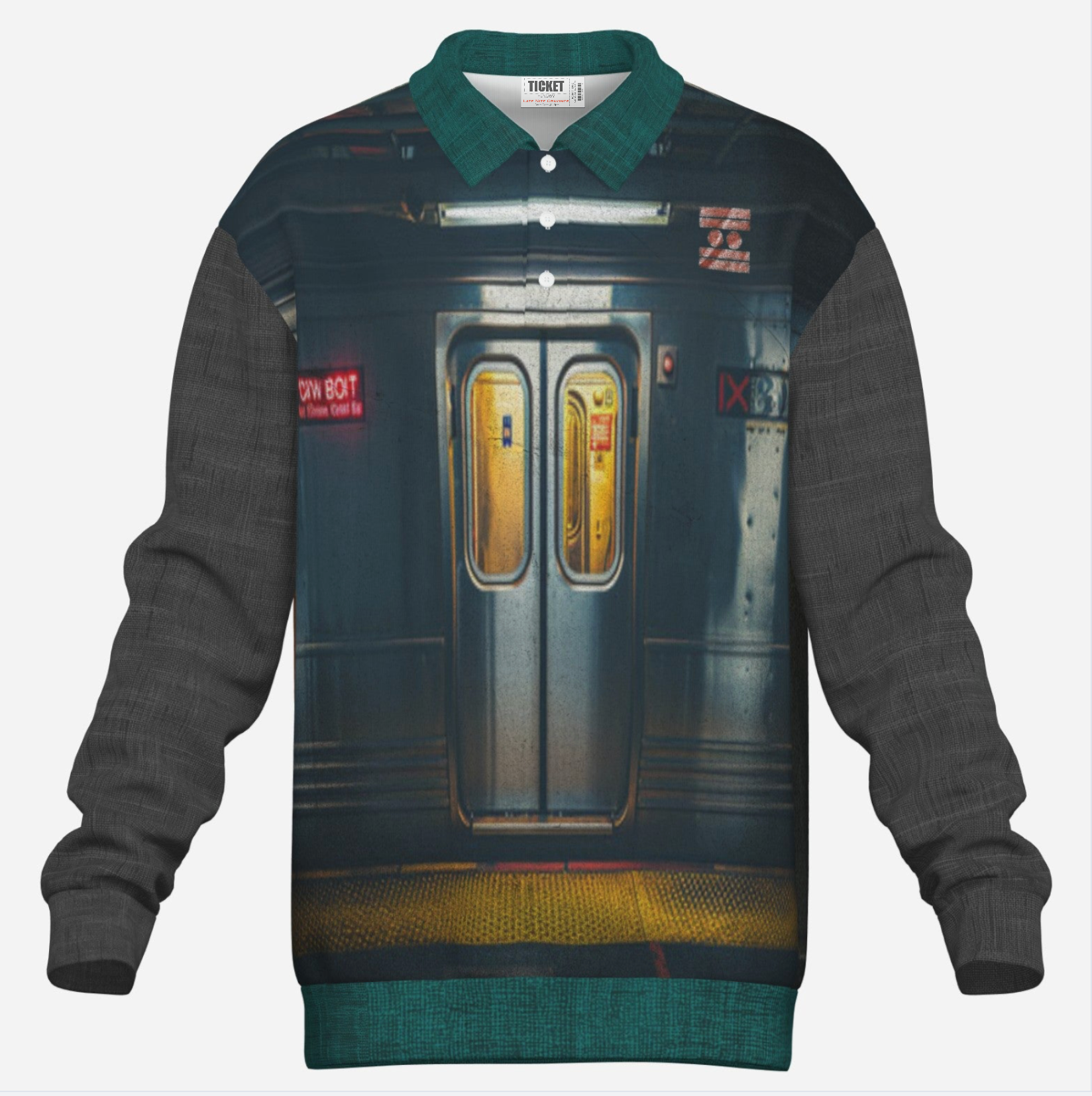#L8NC - City Transit Lapel Sweatshirt