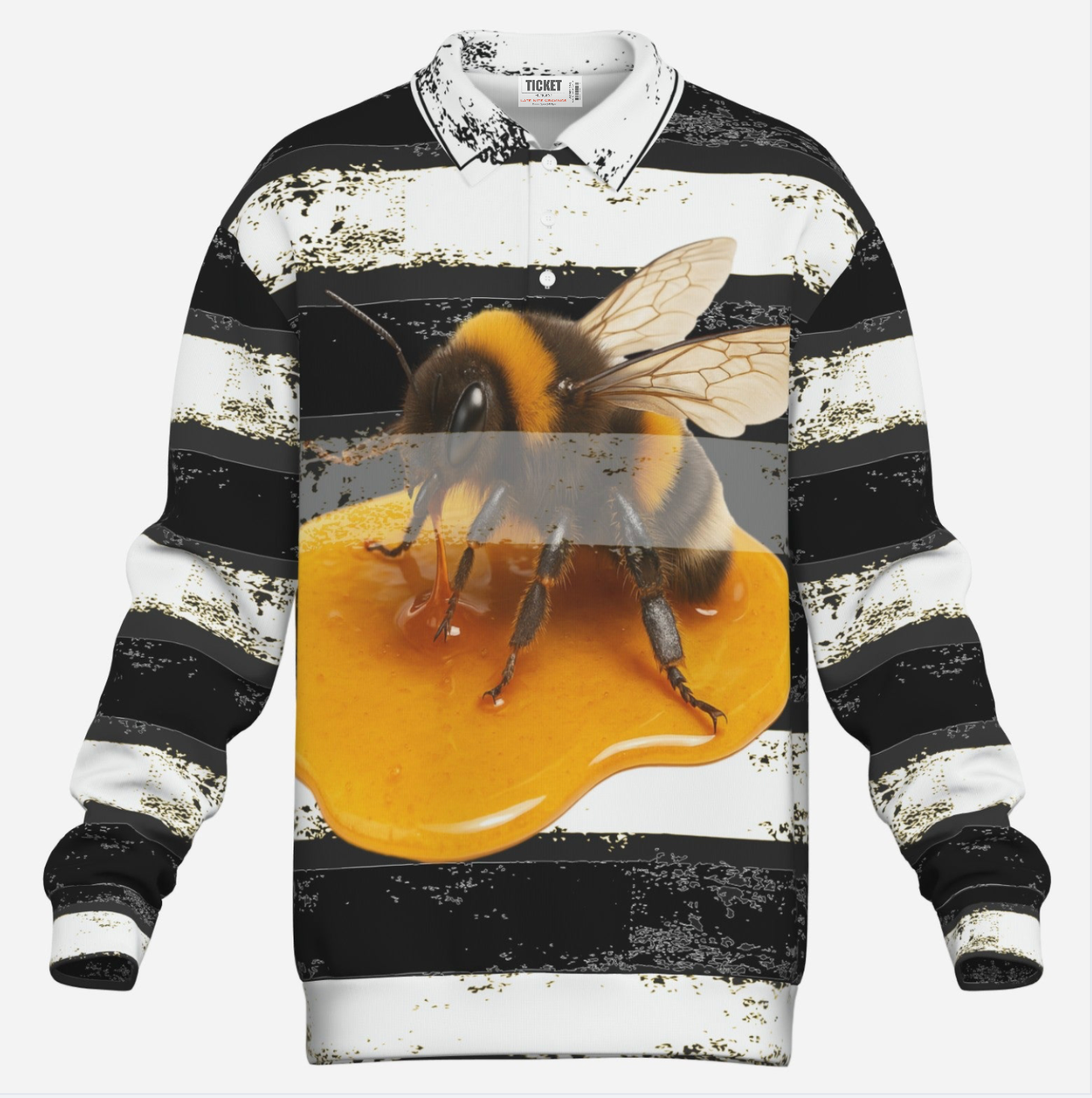 #L8NC - Hive Mind Lapel Collar Sweatshirt