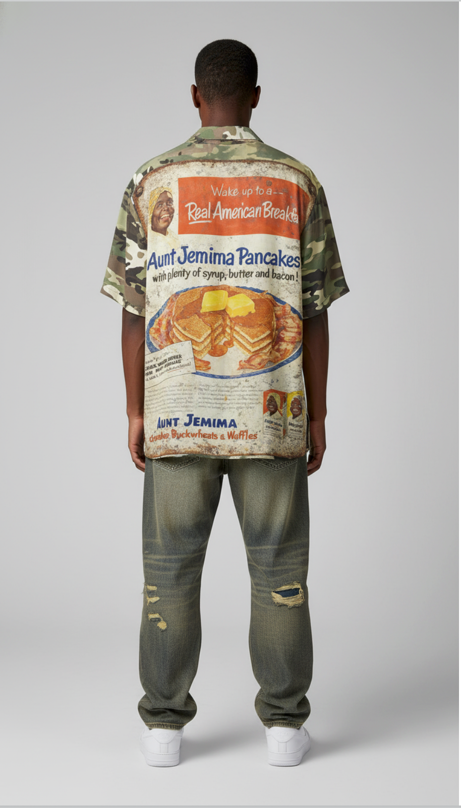 #L8NC - Aunt Jemima Camouflage Shirt