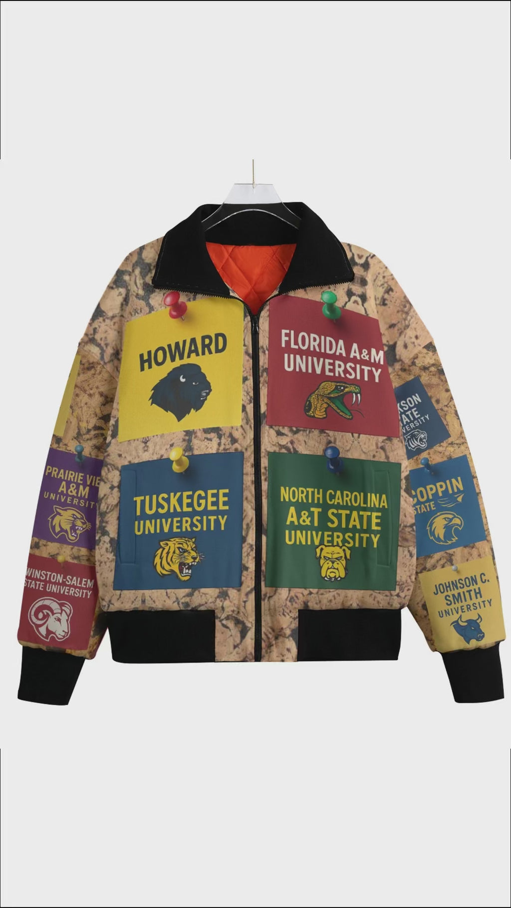 #L8NC - HBCU Pride Knitted Fleece Lapel Jacket