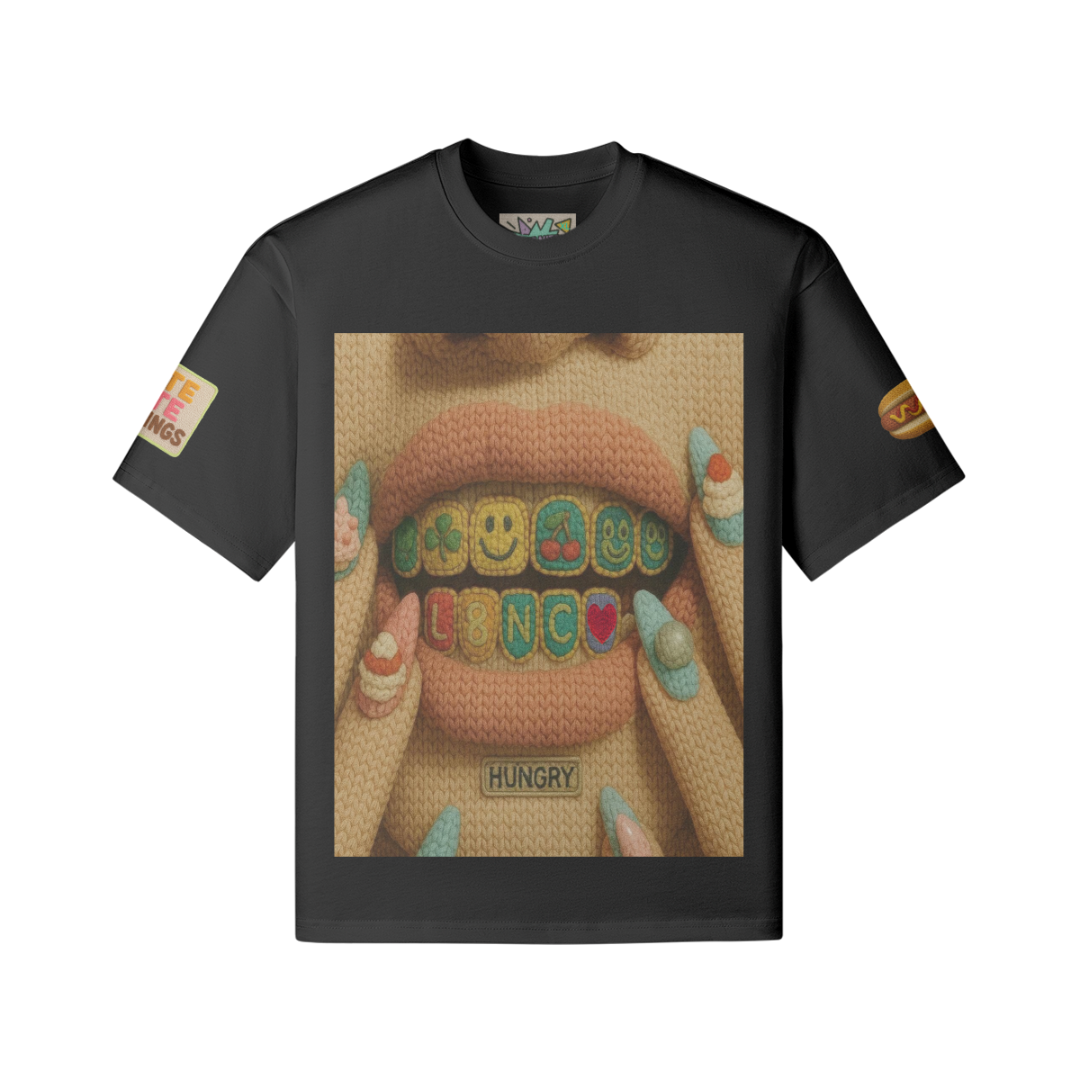 #L8NC Knit Baby Knit Tee BLK